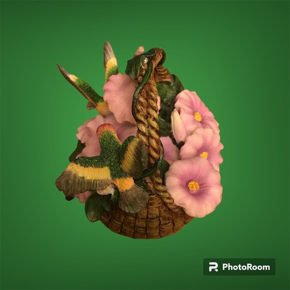 Heritage House Basket of Springtime DeVinci Bonded Porcelain Sculpture |Limited - Picture 2 of 15